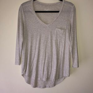 Cream Long Sleeve Top